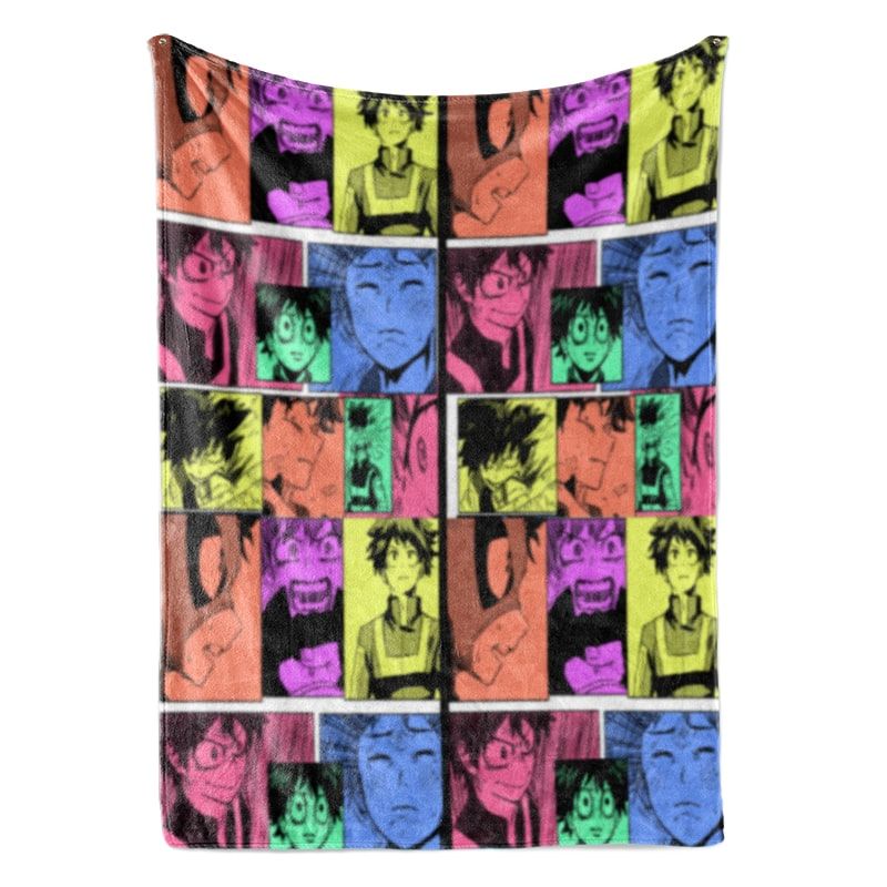 Deku Postar Art Combo Midoriya My Hero Academia Blanket-My Hero Academia-Blanket,My Hero Academia,My Hero Academia Blanket