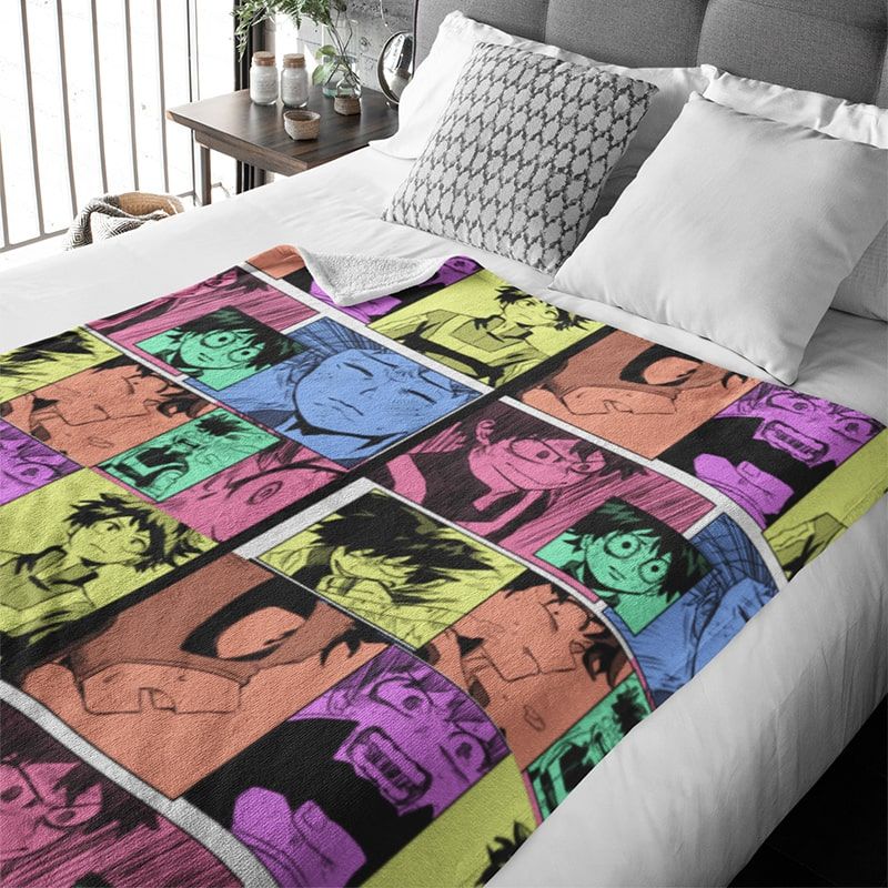 Deku Postar Art Combo Midoriya My Hero Academia Blanket-My Hero Academia-Blanket,My Hero Academia,My Hero Academia Blanket