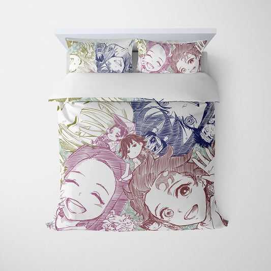 Demon Slayer Corp Sketch Anime Bedding