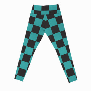 Demon Slaying Corp Classic Boxy Check Pattern Leggings