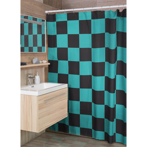 Tanjiro Kamado Check Pattern Shower Curtains