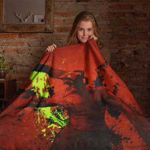 Denji Chainsaw Devil Blood Bath Chainsaw Man Blanket