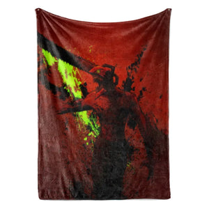 Denji Chainsaw Devil Blood Bath Chainsaw Man Blanket