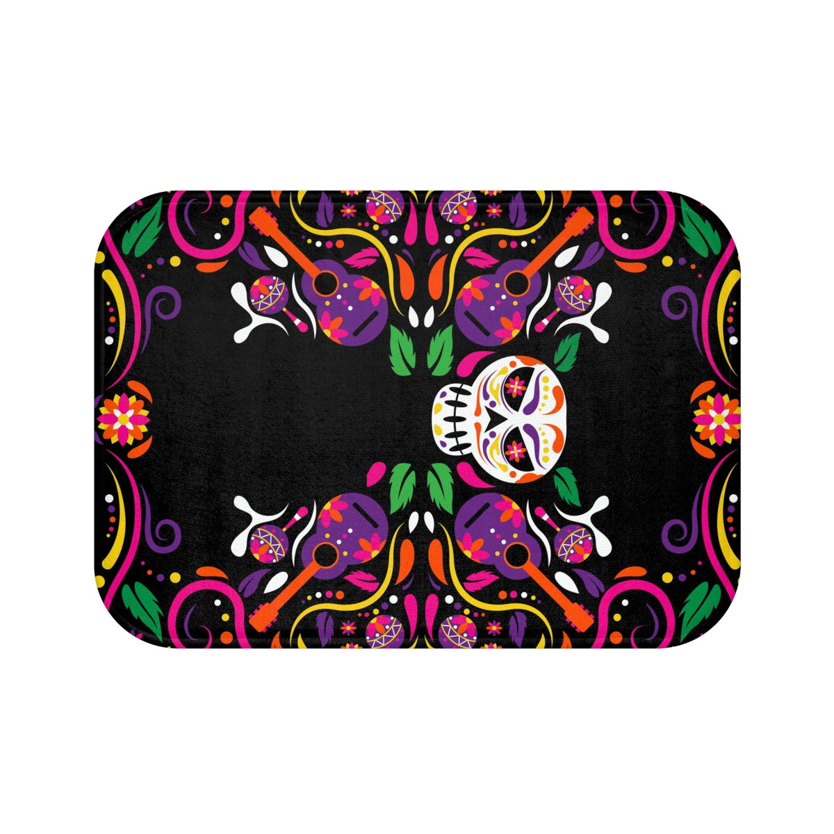 Diadelosmuertos Latin Art Blend Bath Mats