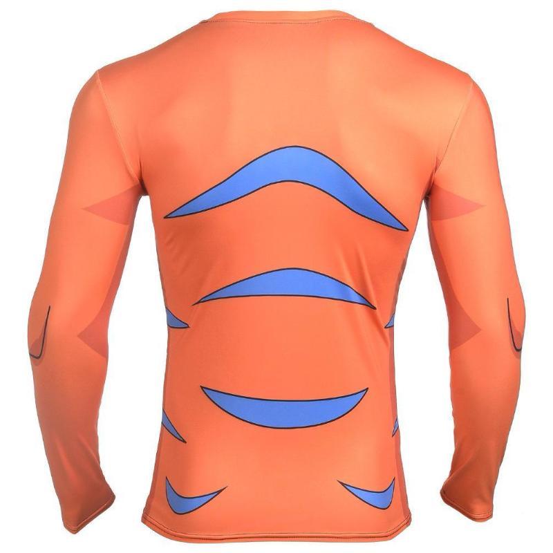 Digimon Cool Orange 3D Printed Digimon Long Sleeve Shirt