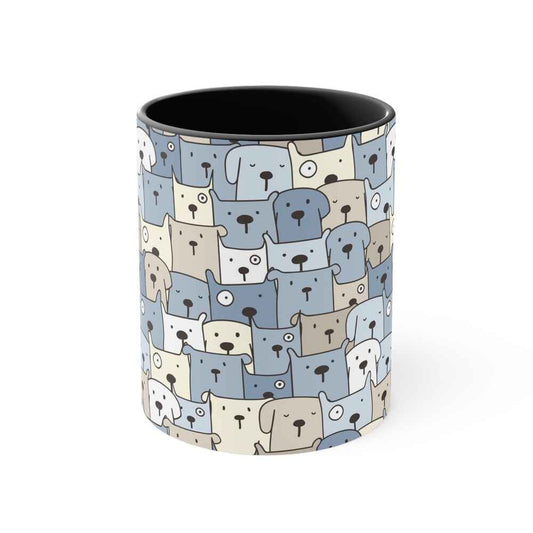 Hunde nahtloses Muster Akzent-Kaffeetasse