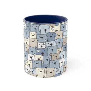 Dogs seamless Pattern  Accent Coffee Mug