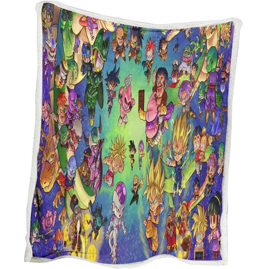 Dragon Ball Vintage Universe Embossed Blanket
