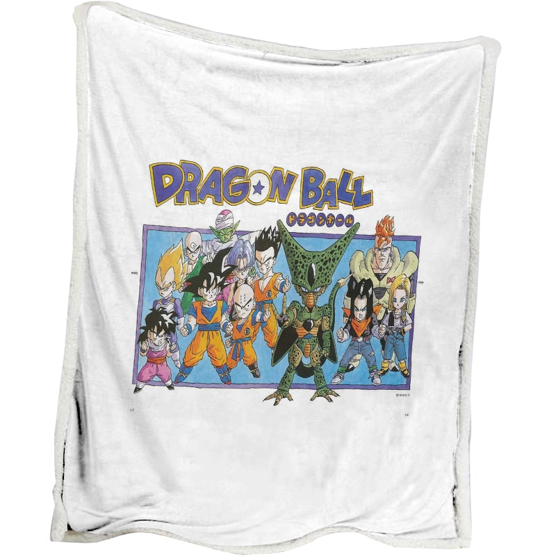Dragon Ball Vintage Look Embossed Blanket