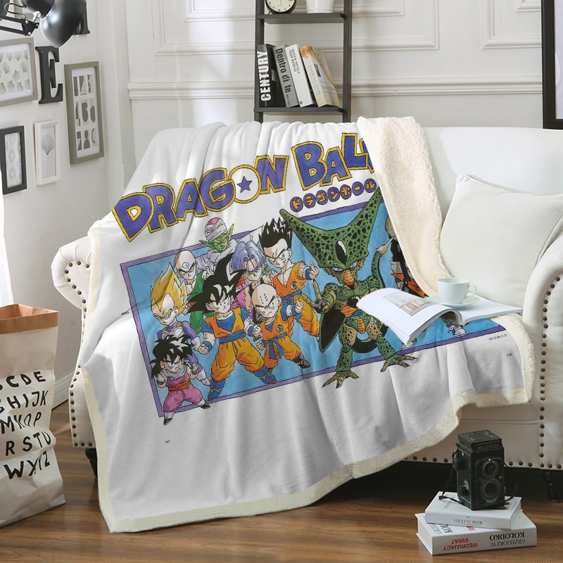 Dragon Ball Vintage Look Embossed Blanket