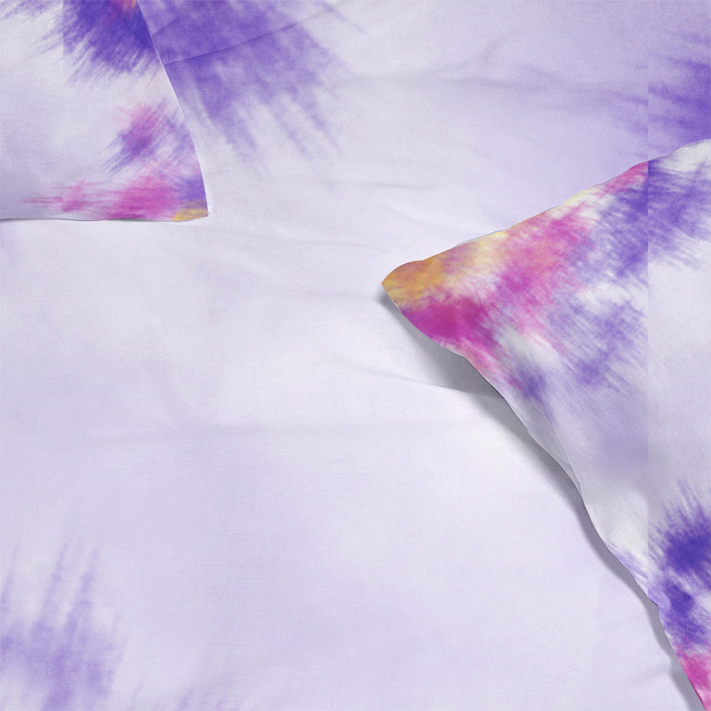 Duvet Cover Set - Gum Purpule Tie-Dye Fusion Bedding