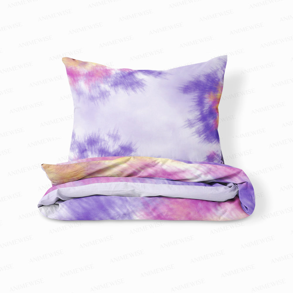 Duvet Cover Set - Gum Purpule Tie-Dye Fusion Bedding