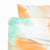 Duvet Cover Set -  Tie-Dye Peach Green  All Over Brushed