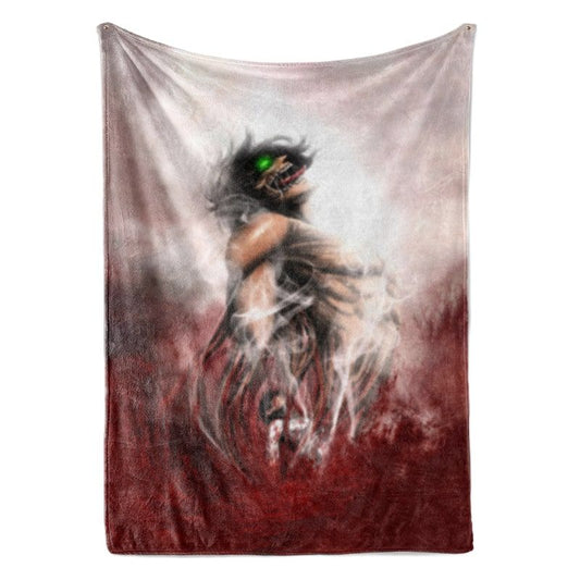 Attack Titan Screaming Art Attack on Titan Blanket Blanket