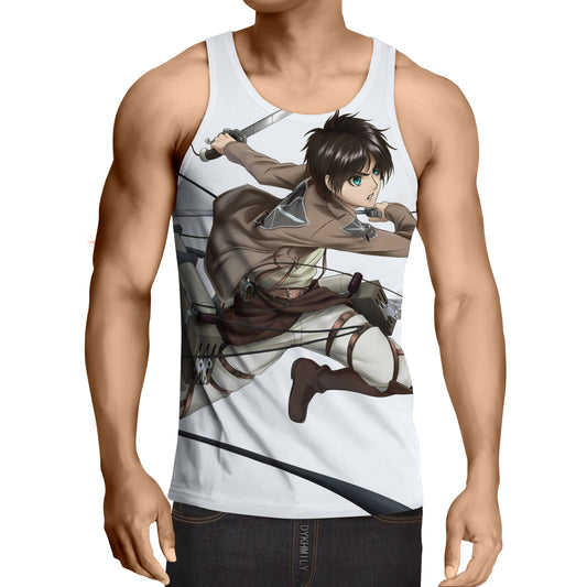 Eren Jaeger Attack on Titan Sharp Design Blade Attack Tank Top