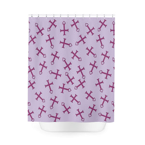 Erza Scarlet Pattern Fairy Tail Shower Curtains