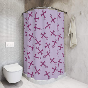 Erza Scarlet Pattern Fairy Tail Shower Curtains