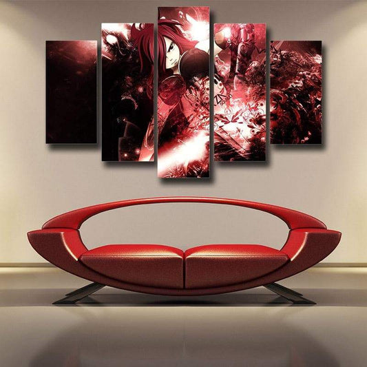 Erza Scarlet Fairy Tail Canvas 3D Printed