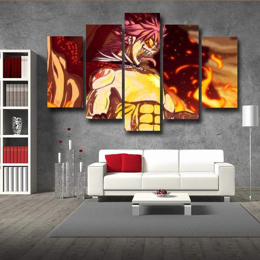Fire Dragon Roar Fairy Tail Canvas 3D Printed