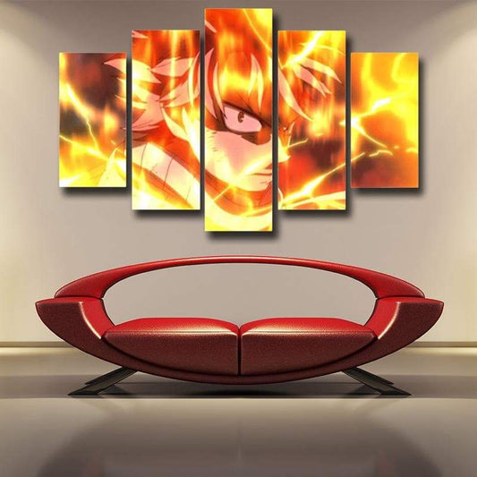 Fire Dragon Slayer Natsu Fairy Tail Canvas 3D Printed