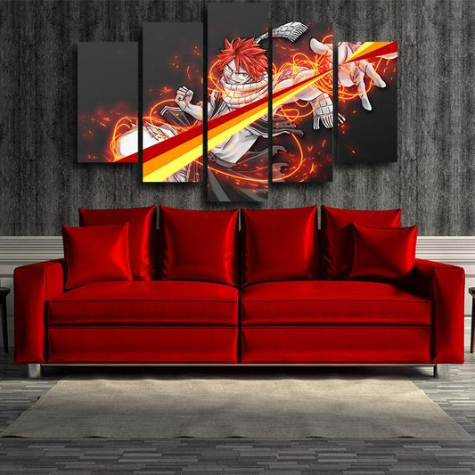 Fire Spectrum Natsu Fairy Tail Canvas 3D Printed
