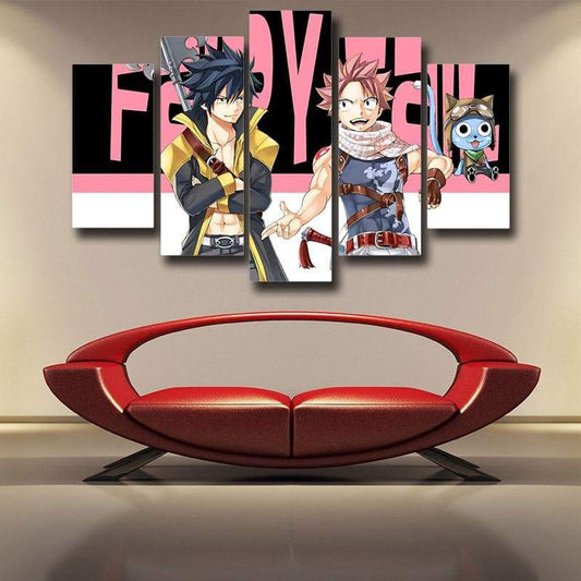 Gray Fullbuster & Natsu Fairy Tail Canvas 3D Printed