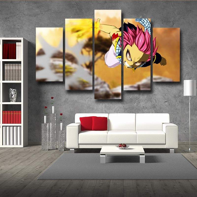 Fairy Tail Canvas 3D Printed Natsu Dragneel