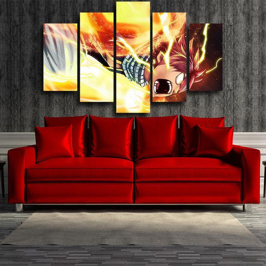 Fairy Tail Canvas 3D Printed Natsu Son Of Dragon