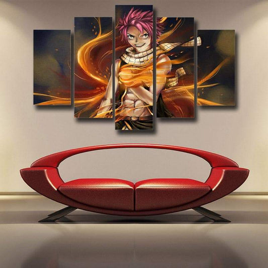 Fairy Tail 3D Printed Canvas Smiling Natsu