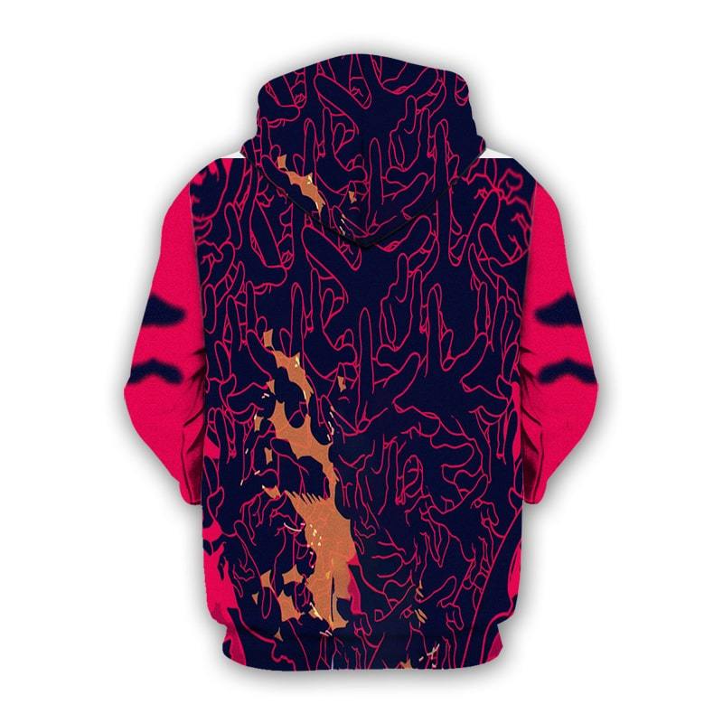 Fire Force 6 Iris Cool Abstract Art Fire Force Hoodie