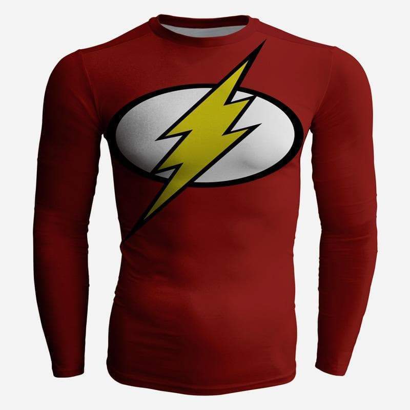 Flash Costume Red 3D Printed Long Sleeve Shirt