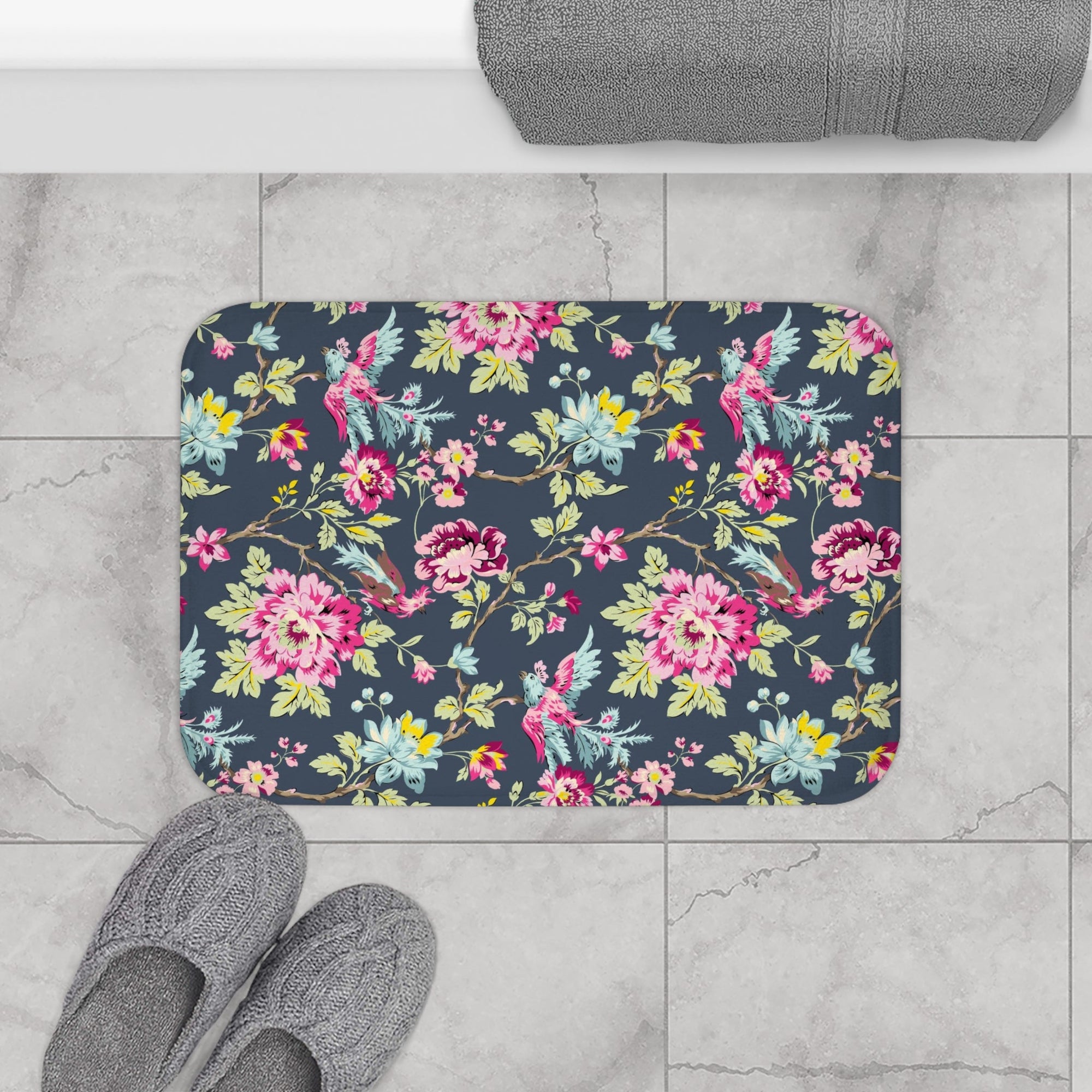 Floral Print Dream space Blend Bath Mats