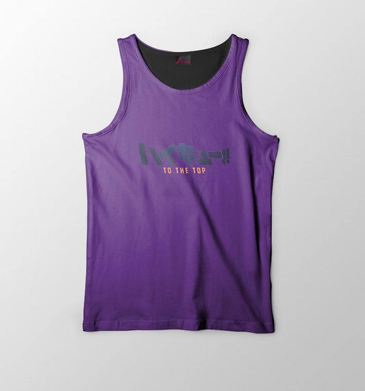 Fly High To The Top Purple Brushed Haikyuu Tank Top