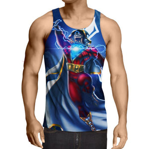 Shazam Flying Blue 3D Printed Shazam Tank Top - Anime Wise