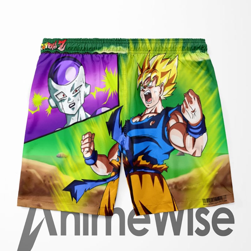 Frieza Goku Fun Face Up Dragon Ball Swim Trunks