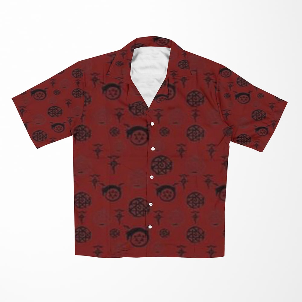 Fullmetal Alchemist Transmutation Circle Pattern Hawaiian Shirt