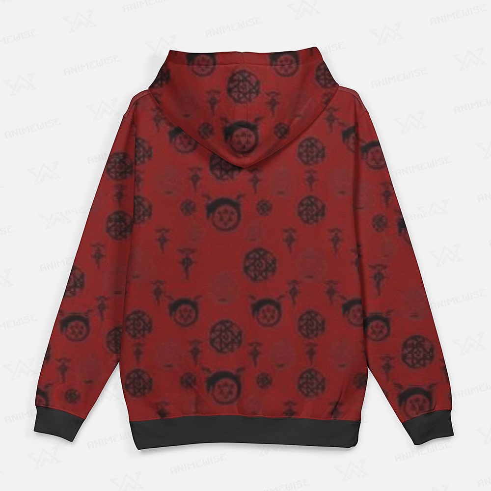 Fullmetal Alchemist Transmutation Circle Pattern Pullover Hoodie