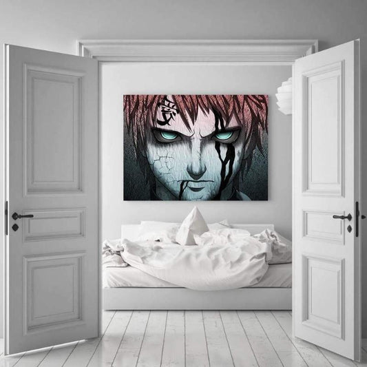 Gaara Naruto 3D Printed Naruto Canvas-Naruto-Canvas,Naruto,Pink,Sand Gaara,White
