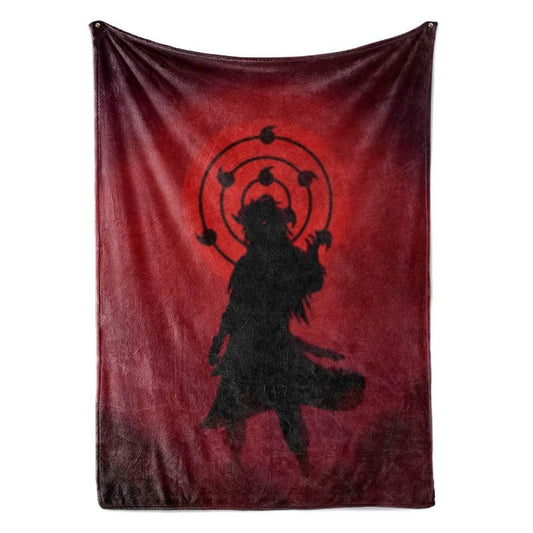 Ghost of Uchiha Madara Brushed Naruto Blanket-Blanket-Blanket,Madara Uchiha,Naruto,Naruto Blanket,Naruto Shippuden,Throw Blanket