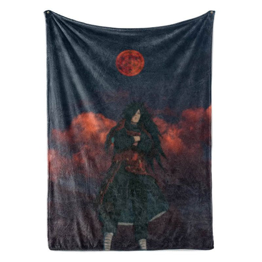 Ghost of Uchiha Madara Sharingan Naruto Blanket-Blanket-Blanket,Madara Uchiha,Naruto,Naruto Blanket,Naruto Shippuden