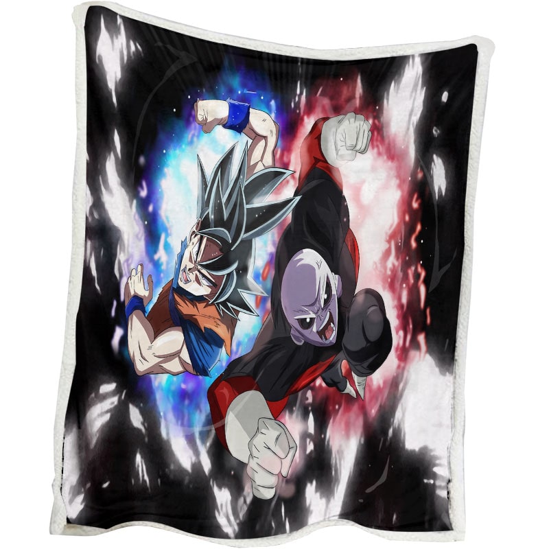 Dragon Ball Goku Jiren Premium Embossed Saiyans Blend Blanket