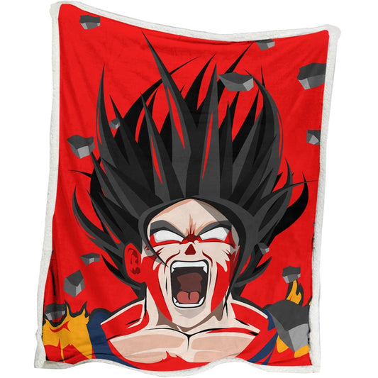 Dragon Ball Goku SSJ5 Premium Microfiber Blending Blanket