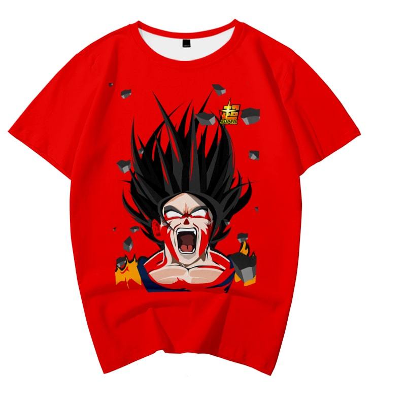 Goku SSJ5 Supersoft Blending Casual Round Collar Dragon Ball T-Shirt