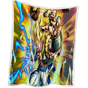 Dragon Ball Goku Super Saiyan Power Punch Blanket