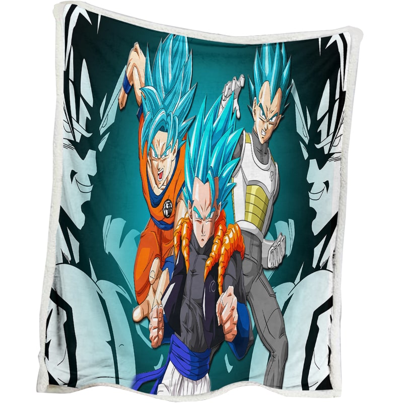 Dragon Ball Goku Vegeta Double Brushed Blanket