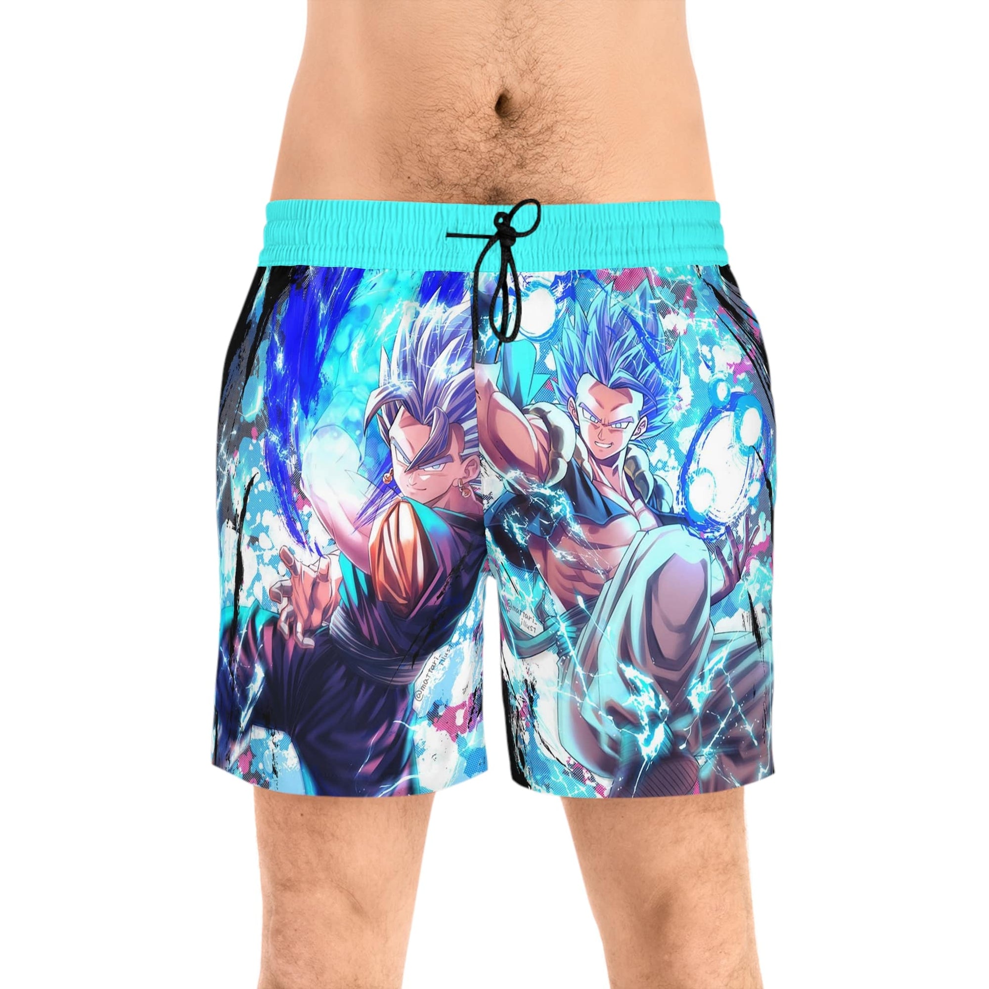 Goku Vegeta Premium Saiyan Brushed Dragon Ball Shorts