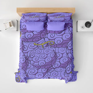 Gomu Gumu All Over One Piece Pattern Bedspread Quilt Set