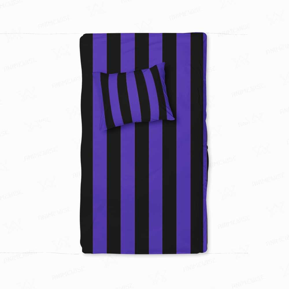 Goth School Stripes Duvet Cover Bedding