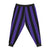 Goth School Stripes Purple Sweatpants Joggers