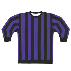 Goth School Stripes Purple Sweatshirt